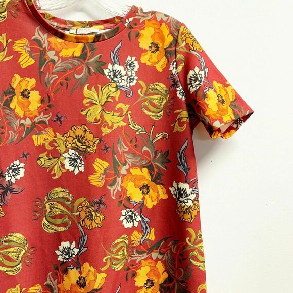 Zara Trafaluc Women's Floral mini a line Dress sz small multicolor - Picture 4 of 12
